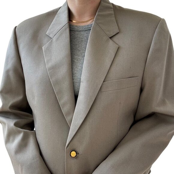 Vintage Georgio Armani Wool Tan Sport Coat Blazer Trouser Set 40R - Picture 5 of 10